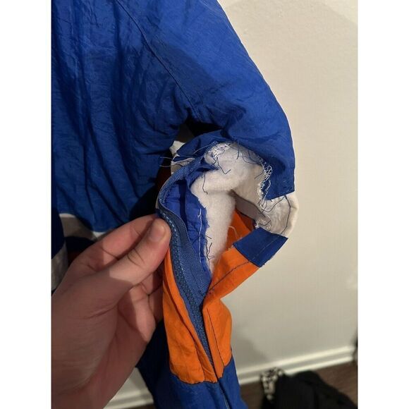 Vintage Apex One Pro Line NFL Denver Bronco 1/2 Zip Jacket Coat Mens Large FLAW - Picture 3 of 15